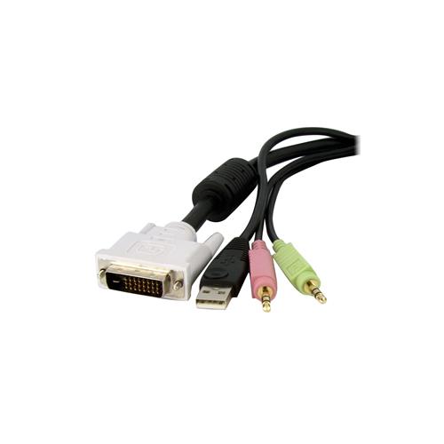 CAVO KVM DVI DUAL LINK USB 4 IN 1 1.80 M IN