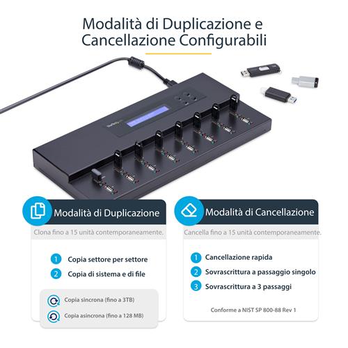 DUPLICATORE ED ERASER AUTONOMO 1:15 - CLONATORE USB FLASH