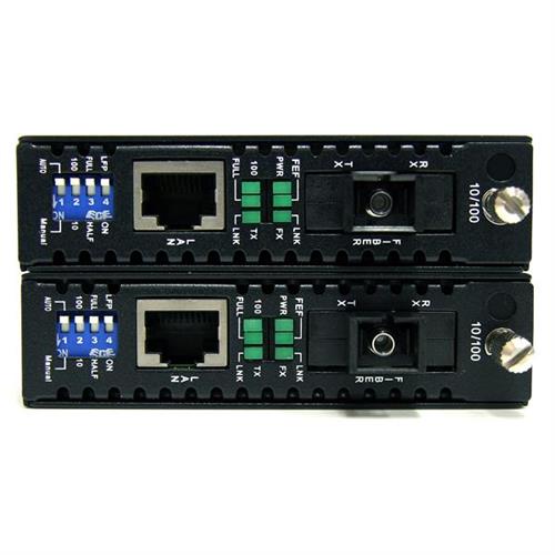 ETHERNET 10/100 A KIT CONVERTITORE IN FIBRA SC WDM