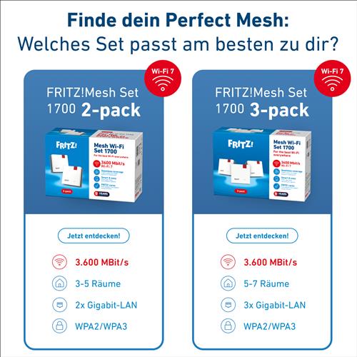 FRITZ MESH SET 1700 3-PACK EDITION INTERNATIONAL