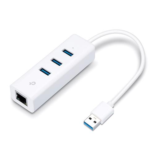 GIGAB ETHERNET NETWORK ADAPTER 3-PORT USB 3.0 HUB 1
