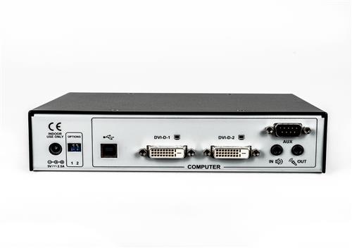 HMX 6210T-202 TX DUAL DVI-D KVM EXTR QSXGA/USB/AUDIO/SFP/VNC