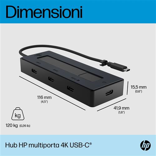 HP 4K USB-C MULTIPORT HUB