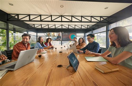 HP POLY STUDIO A2 BLACK TABLE MICROPHONE W/ MOUNTING PLATE I/O