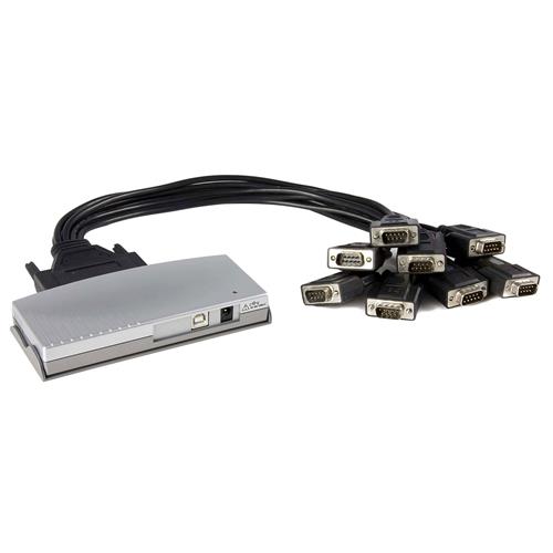 HUB ADATTATORE USB A SERIALE DB9 RS232 8 PORTE