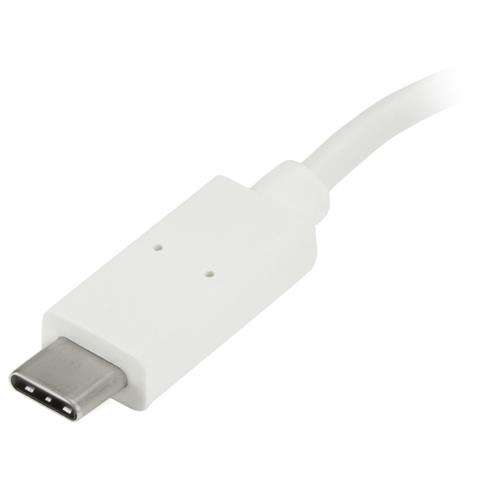 HUB USB-C A 4 PORTE USB 3.0 - 1X USB-C E 3X USB-A - BIANCO