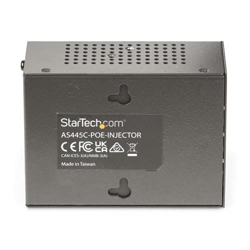 StarTech.com Iniettore PoE++ Multi-Gigabit a 4 porte, Ethernet 5/2.5/1G (NBASE-T), PoE/PoE+/PoE++ (802.3af/802.3at/802.3bt), Potenza di alimentazione 160 Watt, Montabile a parete/su guida DIN, Non gestito