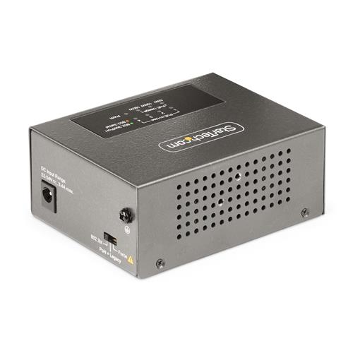 StarTech.com Iniettore PoE++ Multi-Gigabit a 4 porte, Ethernet 5/2.5/1G (NBASE-T), PoE/PoE+/PoE++ (802.3af/802.3at/802.3bt), Potenza di alimentazione 160 Watt, Montabile a parete/su guida DIN, Non gestito