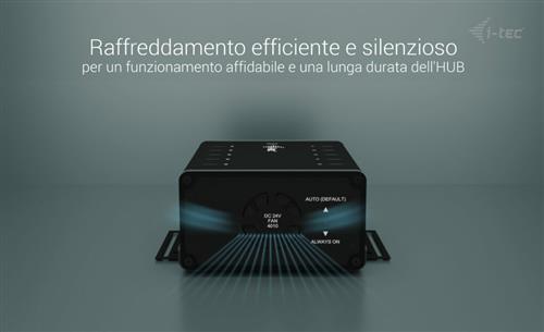 I-TEC CHARGING HUB 10X USB-C USB-C/USB-A HUB 15W/PORT 180W