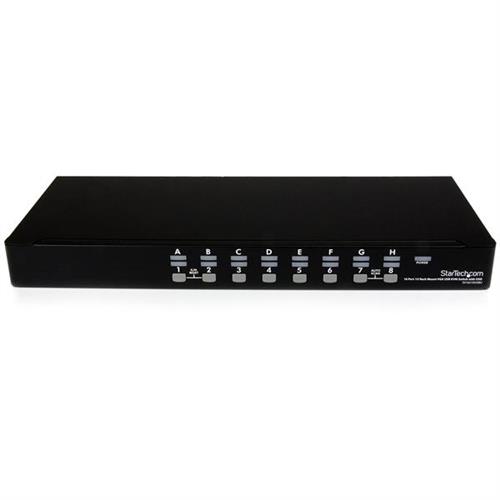 KIT SWITCH KVM VGA USB A 16 PORTE MONTABILE A RACK 1U IN