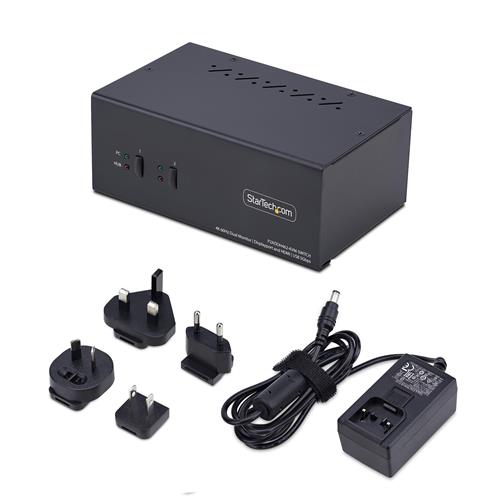 KVM A 2 PORTE DISPLAYPORT + HDM 2X USB 5GBPS 4K 60HZ HOTKEY