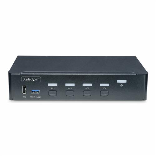KVM SWITCH A 4 PORTE DP - DISPLAYPORT 4K 60HZ HOTKEYS