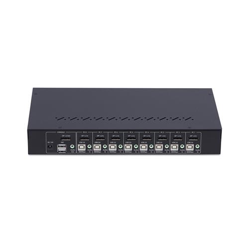 KVM SWITCH DISPLAYPORT 8 PORTE 4K 60HZ CON KIT RACK DA 1U