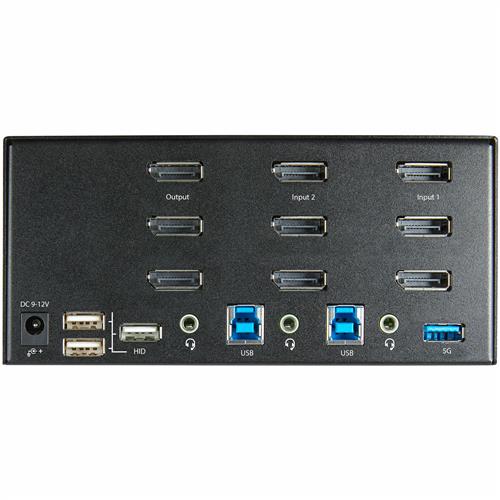 KVM SWITCH DISPLAYPORT A 2 PORT E E TRIPLO MONITOR 4K 60HZ UDH