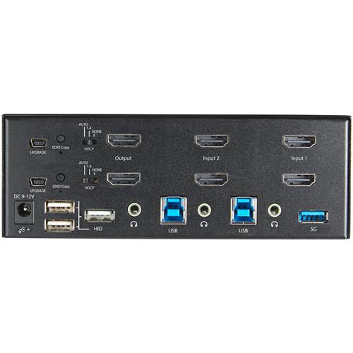 KVM SWITCH HDMI A 2 PORTE E DOPPIO MONITOR 4K 60HZ ULTRA HD