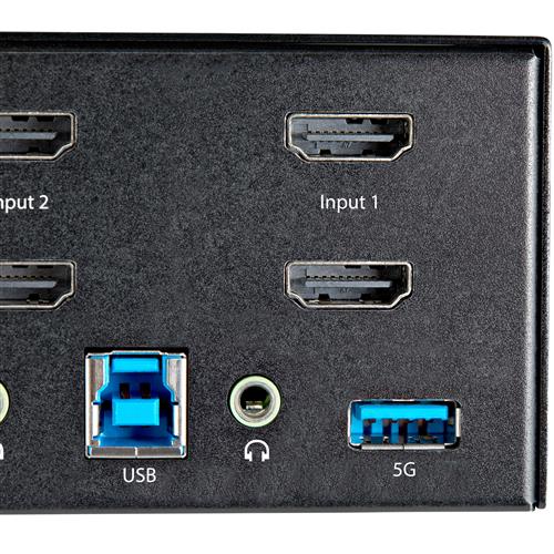 KVM SWITCH HDMI A 2 PORTE E DOPPIO MONITOR 4K 60HZ ULTRA HD