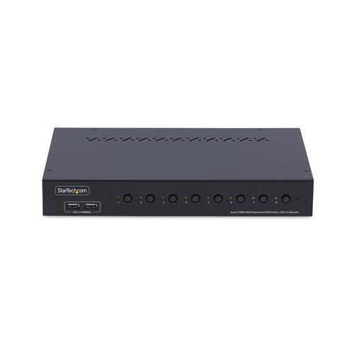 KVM SWITCH HDMI A 8 PORTE 4K 60HZ CON KIT RACK DA 1U