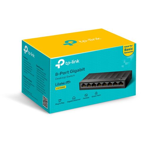 LITEWAVE 8-PORT GIGABIT 8 GIGABIT RJ45 PORTS
