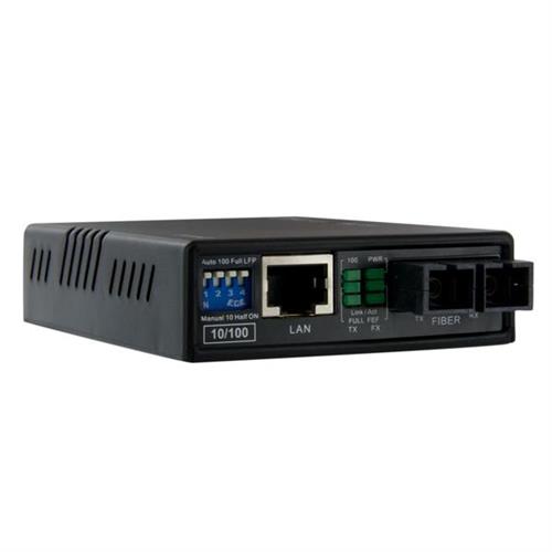 MEDIA CONVERTER ETHERNET A FIBRA MULTIMODALE SC 10/100 2 KM