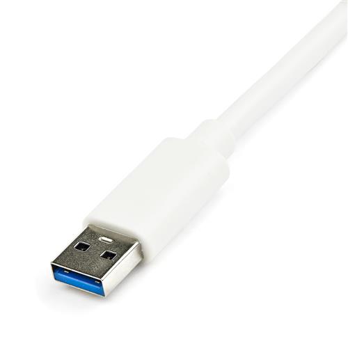 NIC USB 3.0 A ETHERNET GIGABIT NIC CON PORTA USB BIANCO