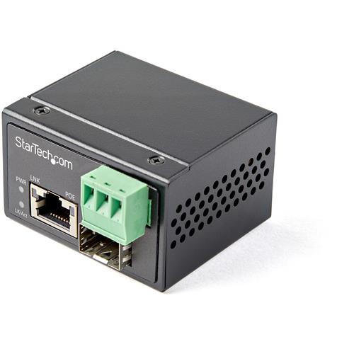 POE+ MEDIA CONVERTER FIBRA A ETHERNET 30W - SFP A RJ45