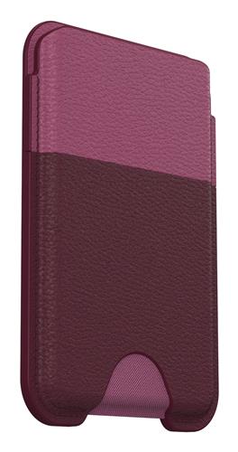OB SYMMETRY CACTUS LEATHER MagSafe Wallet Maroon Bells-pink