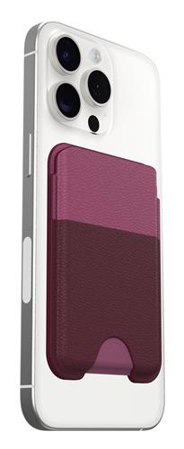 OB SYMMETRY CACTUS LEATHER MagSafe Wallet Maroon Bells-pink