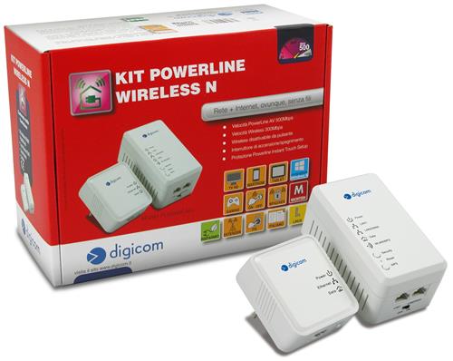 POWER LINE ADAPTER 500 MBIT + WIRELESS ACCESS POINT 802.11N