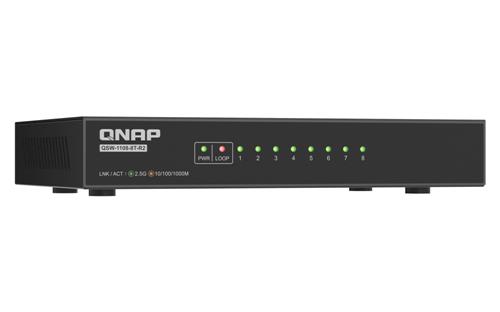 QSW-1108-8T-R2 8 PORT 2.5GBPS AUTO NEG.(2.5G/1G/100M)UNMANAGED