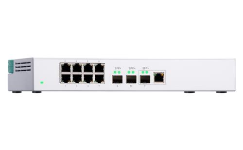 QSW-308-1C SWITCH 8PORT 1GBPS 3PORT SFP+ 1RJ45 10G COMBOPORT