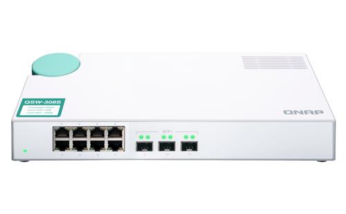 QSW-308S SWITCH 8PORT 1GBPS 3PORT SFP+ UNMANAGED SWITCH
