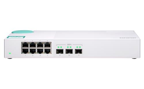 QSW-308S SWITCH 8PORT 1GBPS 3PORT SFP+ UNMANAGED SWITCH