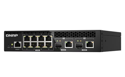 QSW-M2108R-2C 8X2.5GBPS2X10GBPS SFP+/ NBASE-T WEBMANAG SWITCH RM
