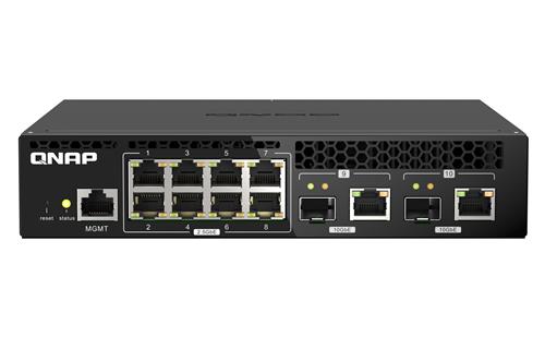 QSW-M2108R-2C 8X2.5GBPS2X10GBPS SFP+/ NBASE-T WEBMANAG SWITCH RM