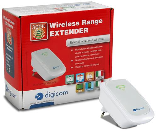 RANGE EXTENDER UNIVERSALE 300 MPS RIPETITORE DI SEGNALE WIFI   EN