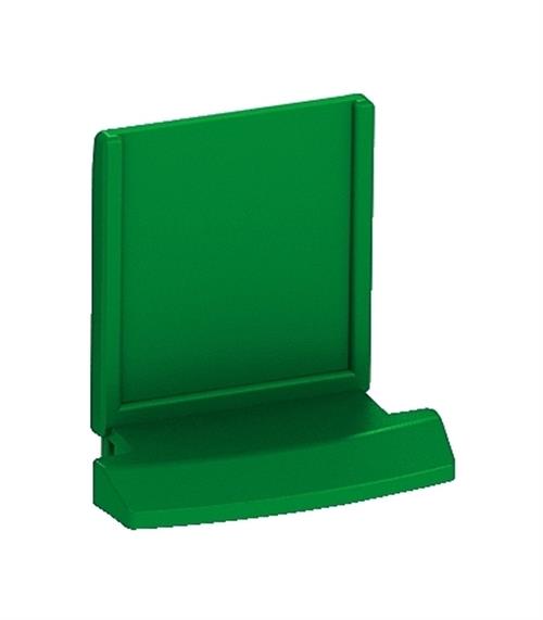 RJ45 SHUTTER GREEN PANEL 19IN 1U X 24