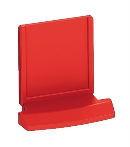 RJ45 SHUTTER RED PANEL 19IN 1U X 24