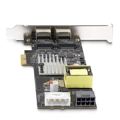 SCHEDA DI RETE A 2 PORTE 2.5GB PCIE 802.3AF/AT POE+ WIN/LINUX