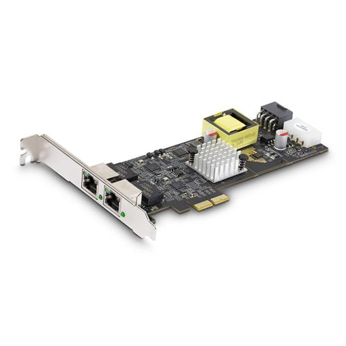 SCHEDA DI RETE A 2 PORTE 2.5GB PCIE 802.3AF/AT POE+ WIN/LINUX