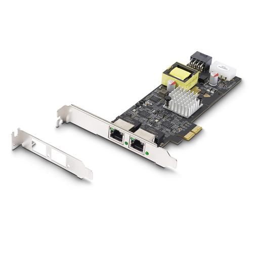 SCHEDA DI RETE A 2 PORTE 2.5GB PCIE 802.3AF/AT POE+ WIN/LINUX
