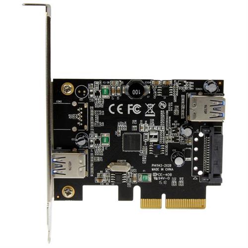 SCHEDA PCIE USB 3.1 GEN 2 A 2-PORTE (10GBPS) - 1EXT/1INT