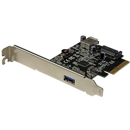SCHEDA PCIE USB 3.1 GEN 2 A 2-PORTE (10GBPS) - 1EXT/1INT