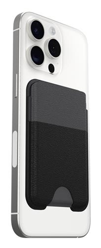 OB SYMMETRY CACTUS LEATHER MagSafe Wallet Noir Ash - black