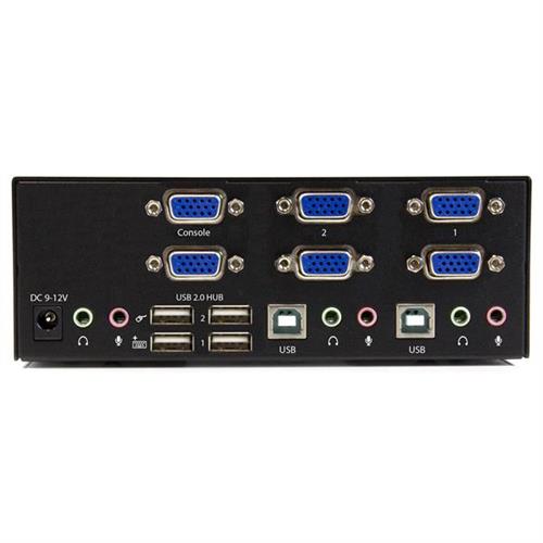 SWITCH COMMUTATORE A 2 PORTE - KVM USB 2.0 A DOPPIO VGA