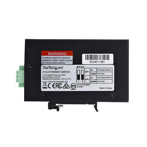 SWITCH DI RETE INDUSTRIALE NON GESTITO A 5 PORTE 100/1000MBPS