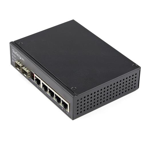 SWITCH DI RETE LAN A 6 PORTE - 2 SLOT SFP 4 PORTE RJ45 POE 30W