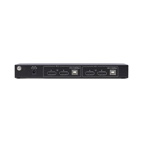 SWITCH KVM DISPLAYPORT A 2 PORT MATRICE VIDEO DUAL-VIEW 4K 60HZ