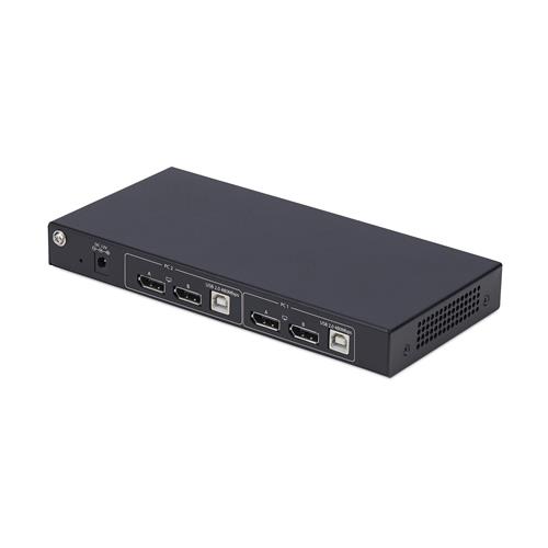 SWITCH KVM DISPLAYPORT A 2 PORT MATRICE VIDEO DUAL-VIEW 4K 60HZ