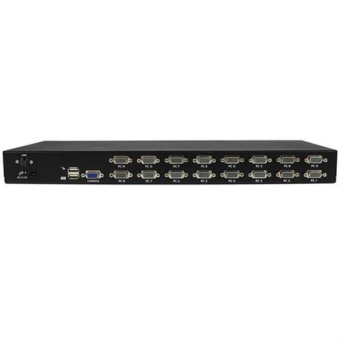 SWITCH KVM USB 16 PORTE MONTABILE A RACK 1U CON OSD IN