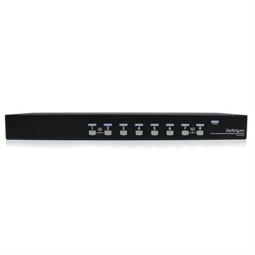SWITCH KVM USB 8 PORTE - MONTABILE A RACK 1U CON OSD